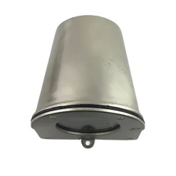 Downlight außen Echt-Messing Glas 10 cm hoch IP54