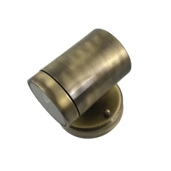 Downlight außen Messing massiv Glas H: 10 cm IP64 GU10