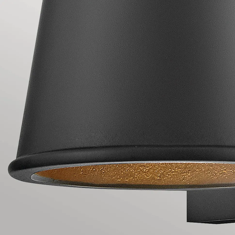 Downlight Terrasse Schwarz LED GU10 klein H: 15,4 cm