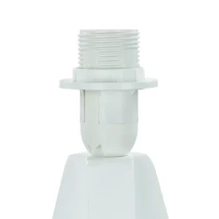 Dreibein Gestell Holz Weiß E14 mit Kabelschalter Tischleuchte