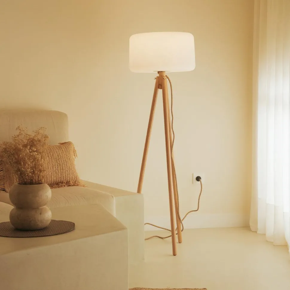 Dreibein Stehleuchte Solar Farbwechsel 140 cm LED