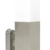 Eckige Außenlampe Edelstahl IP44 blendarm E27