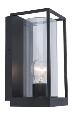 Eckige Außenlampe ELLAYINA Anthrazit IP44 Haus Balkon