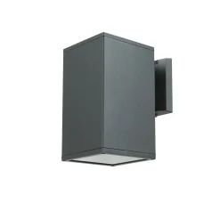 Eckige Außenleuchte Anthrazit IP54 H:20 cm E27