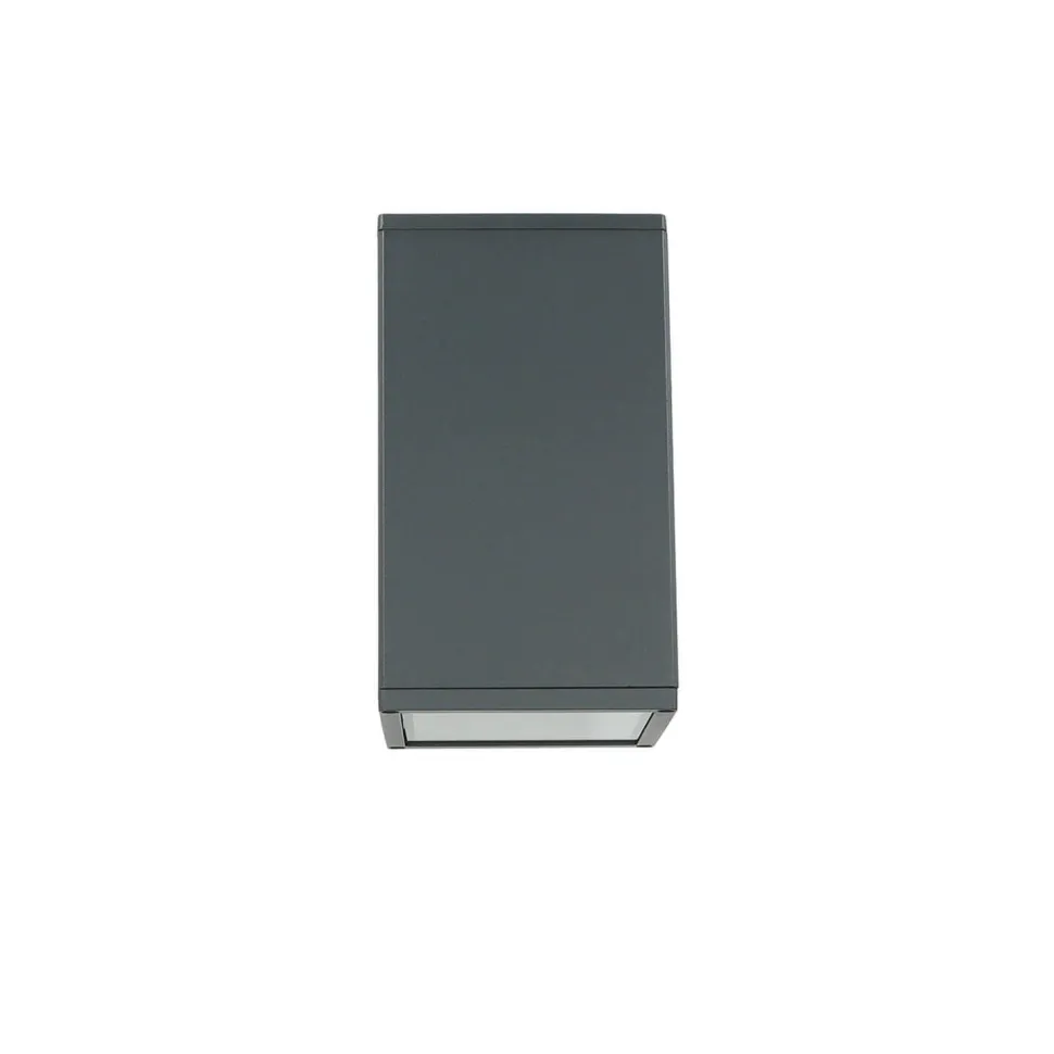 Eckige Außenleuchte Anthrazit IP54 H:20 cm E27