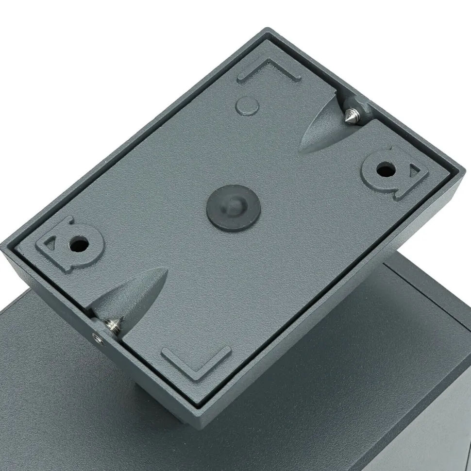 Eckige Außenleuchte Anthrazit IP54 H:20 cm E27