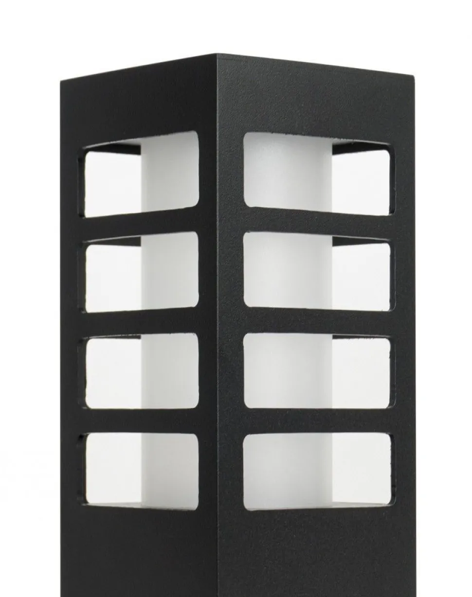 Eckige Außenleuchte Schwarz IP54 H:25cm wetterfest