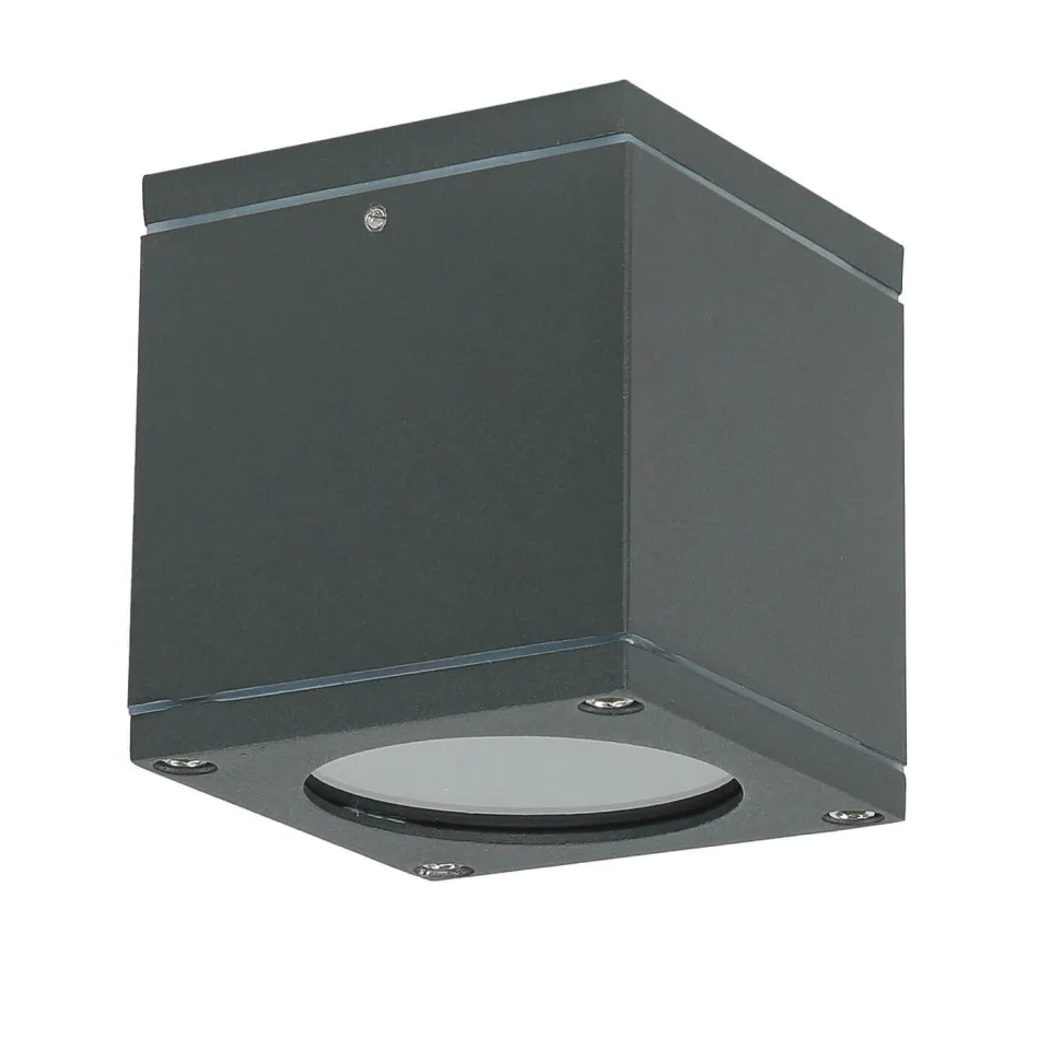 Eckige Deckenleuchte außen IP54 wetterfest