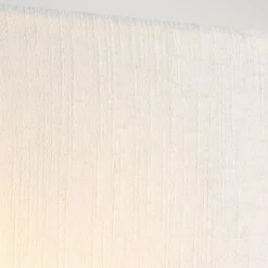 Eckige Wandleuchte Stoff Creme Messing E27 NADATILA