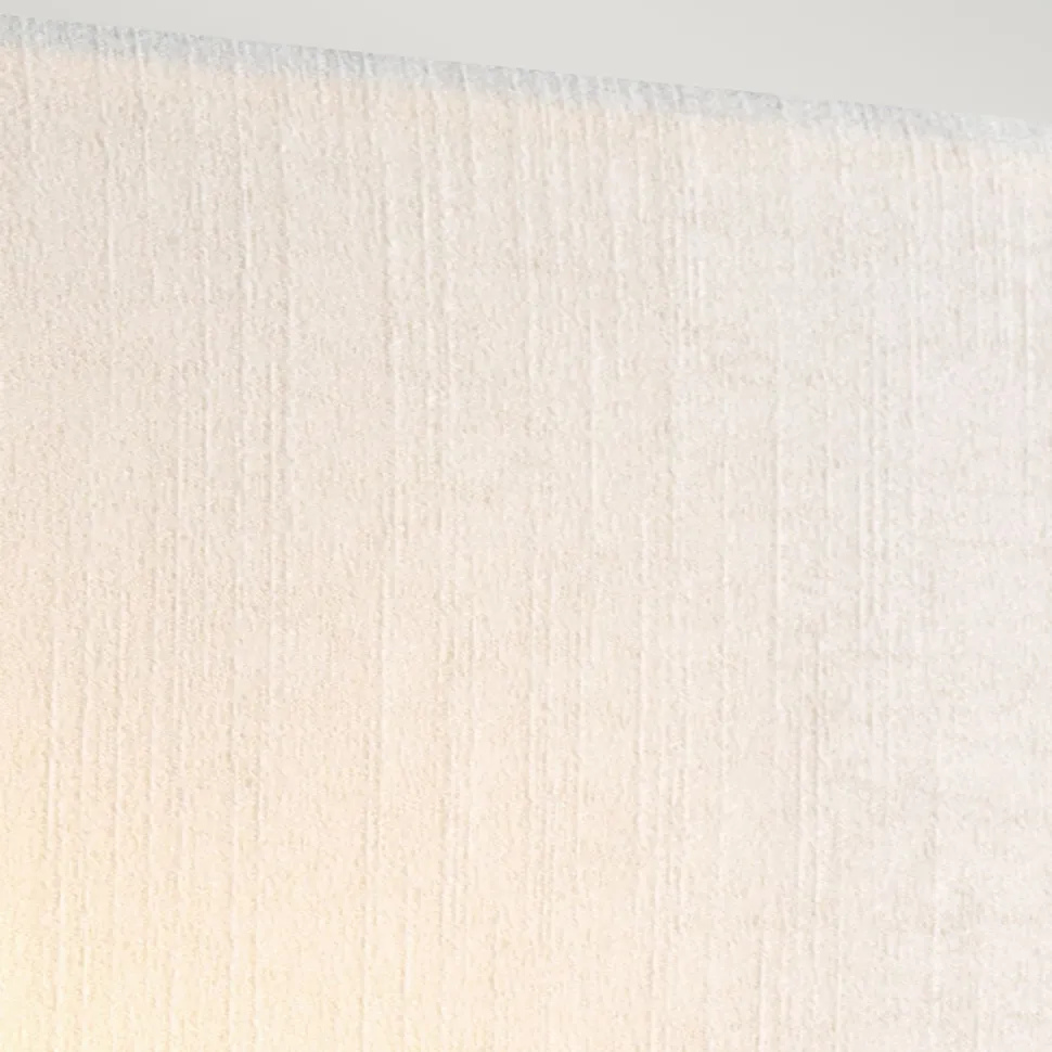 Eckige Wandleuchte Stoff Creme Messing E27 NADATILA