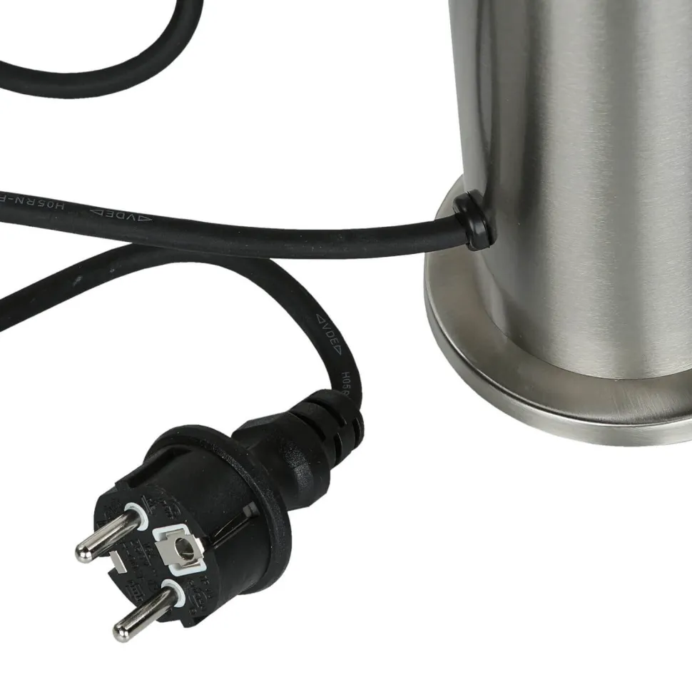 Edelstahl Außenleuchte mit Kabel + Stecker