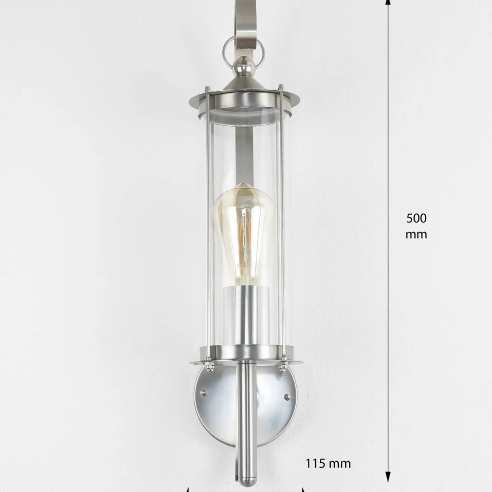 Edelstahl Laterne für die Wand Außenleuchte