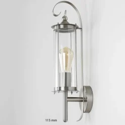 Edelstahl Laterne für die Wand Außenleuchte