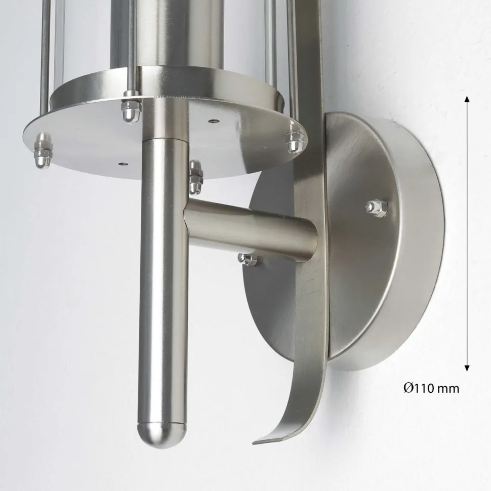 Edelstahl Laterne für die Wand Außenleuchte