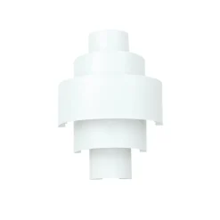 Edle Wandlampe Weiß Lichtmuster