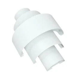 Edle Wandlampe Weiß Lichtmuster