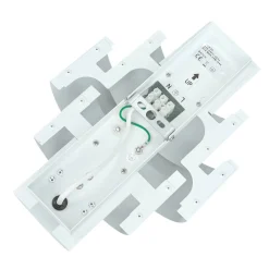 Edle Wandlampe Weiß Lichtmuster