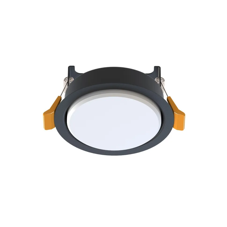 Einbauleuchte Schwarz GX53 rund Ø 95 mm Decke innen