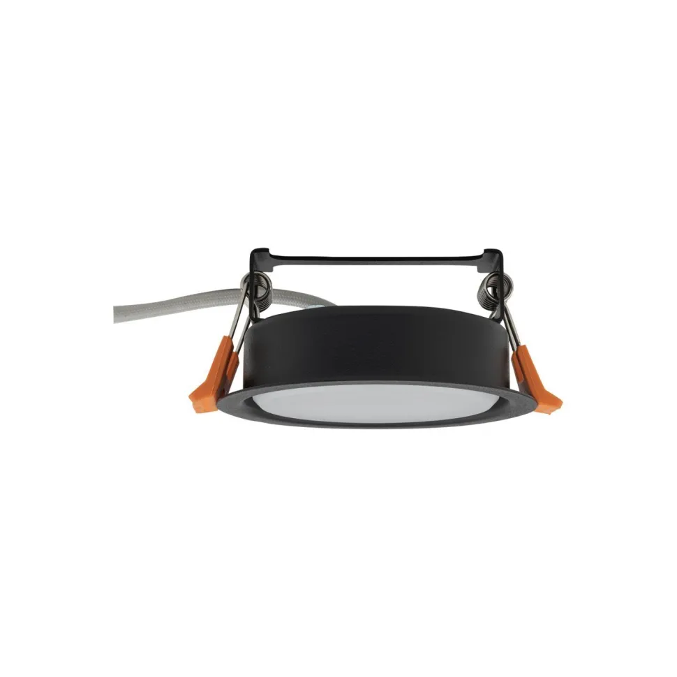 Einbauleuchte Schwarz GX53 rund Ø 95 mm Decke innen