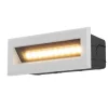 Einbauleuchte Wand LED Metall IP65 Weiß eckig 400 lm