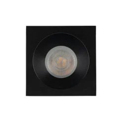 Einbauspot Schwarz Metall IP65 GU10 B:8,5 cm wetterfest