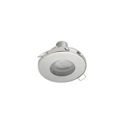 Einbaustrahler Decke IP54/20 GU10 Chrom Ø 8,5 cm Metall