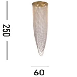 Elegante Deckenlampe Metall Glas GU10 Ø65 cm 10-flammig