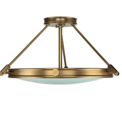 Elegante Deckenleuchte Glas Jugendstil rund Wohnzimmer