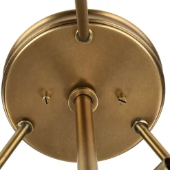 Elegante Deckenleuchte Glas Jugendstil rund Wohnzimmer