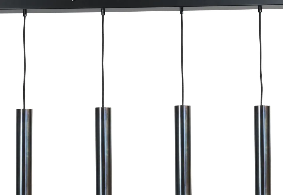 Elegante Hängeleuchte Metall Schwarz Öl-Effekt Esstisch