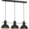 Elegante Pendelleuchte Dunkelblau Gold E27 64 cm lang