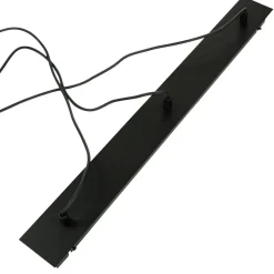 Elegante Pendelleuchte Schwarz 3-flammig Metall