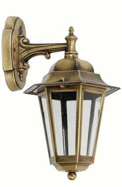 Elegante Wandlampe PRESPES Messing Rustikal IP43