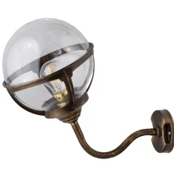 Elegante Wandleuchte Messing Vintage Hof ALONNISOS