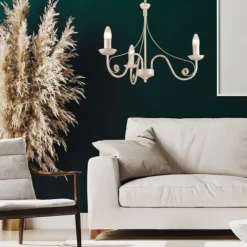 Eleganter Kronleuchter KELSIE Rustikal 3-flmg