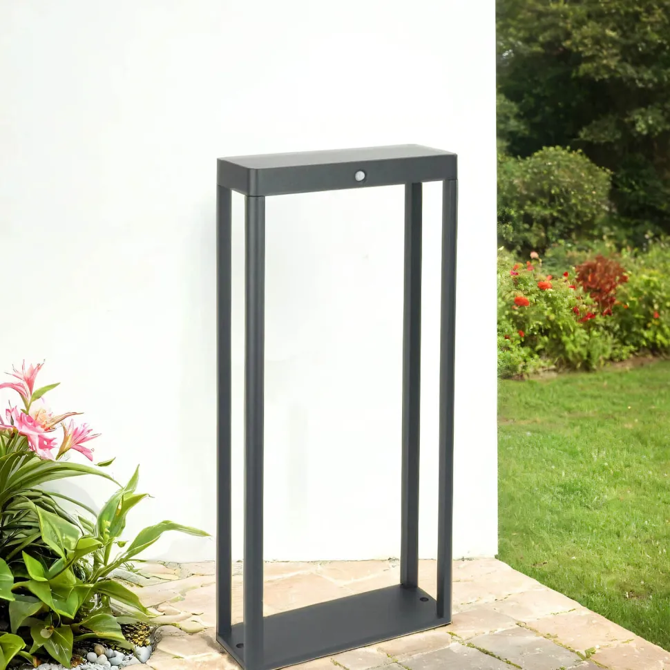 Energieeffiziente LED Solarleuchte IP65 2 W Dunkelgrau