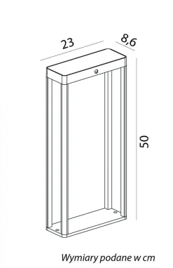 Energieeffiziente LED Solarleuchte IP65 2 W Dunkelgrau