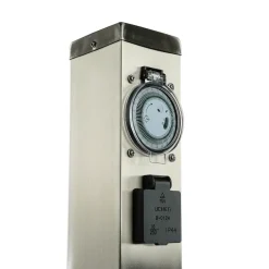 Energiesäule mit Timer 2-fach Garten Terrasse