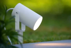 Erdspießstrahler Aluminium Weiß IP65 GU10 schwenkbar