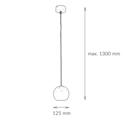 Esstisch Hängeleuchte GEOMETRIC Ø13cm Beton Grau