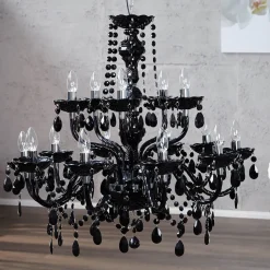 Esszimmer Lampe Designerleuchte Klassisch E14 Schwarz