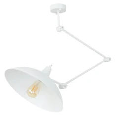 Flexible Deckenlampe Weiß Wohnzimmer Retro Leuchte