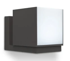 Flexible LED Wandlampe Anthrazit IP54 12 W Aluminium