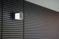 Flexible LED Wandlampe Anthrazit IP54 12 W Aluminium