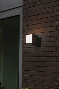 Flexible LED Wandleuchte Schwarz IP54 3000 K Aluminium