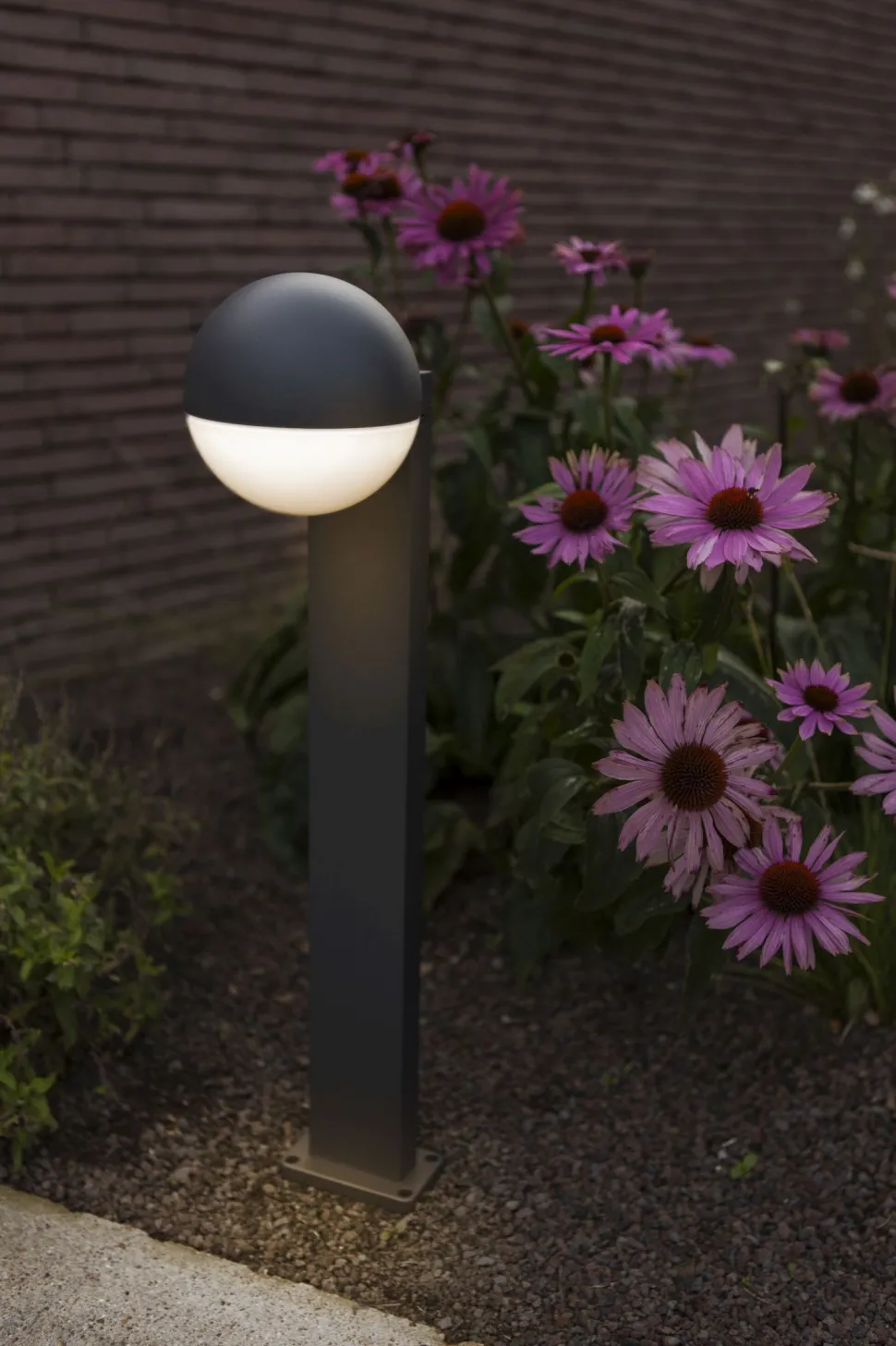 Flexible Stehlampe Aluminium 70 cm E27 IP54 blendarm