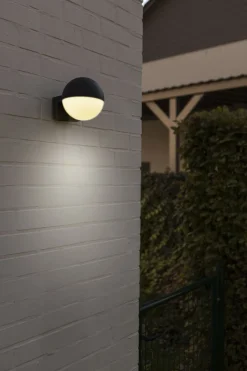 Flexibler Außenspot Aluminium B:15 cm E27 IP54 blendarm