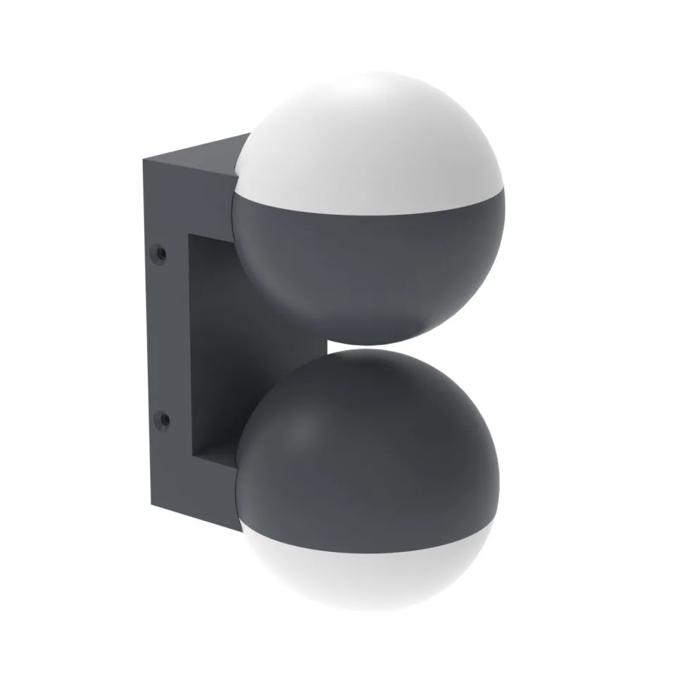 Flexibler Außenspot Up Down H:21 cm E27 IP54 blendarm