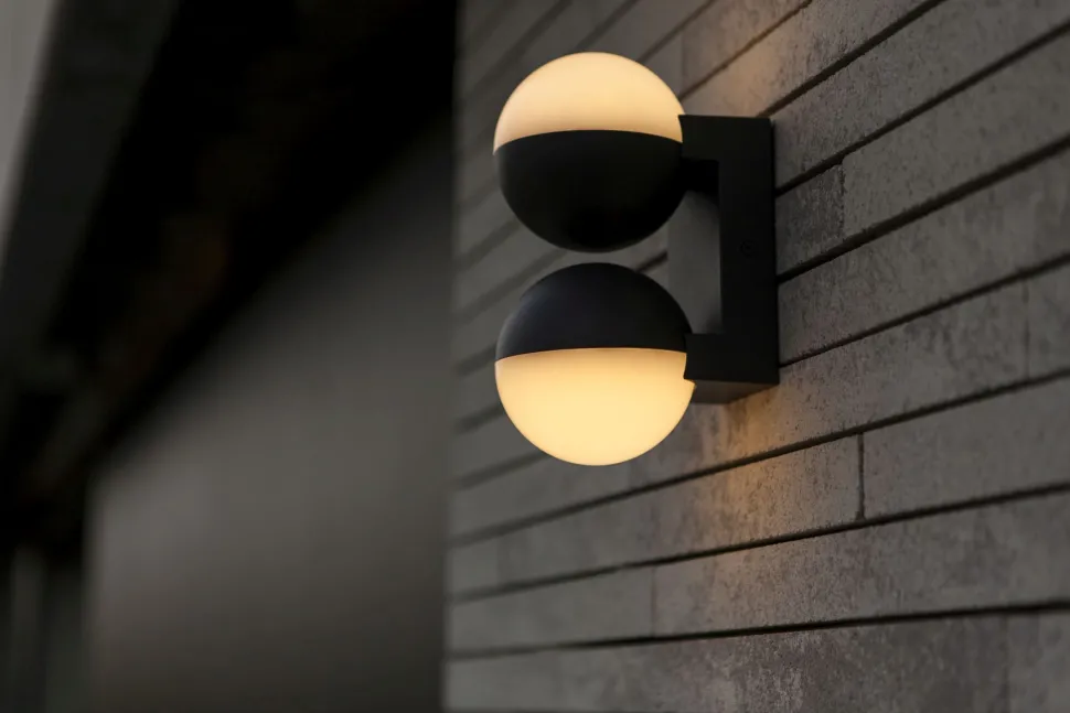 Flexibler Außenspot Up Down H:21 cm E27 IP54 blendarm