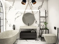 Flexibler Deckenstrahler Stoff Metall E27 70 cm lang